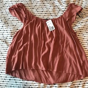 Over the Shoulder Mauve Top 💕